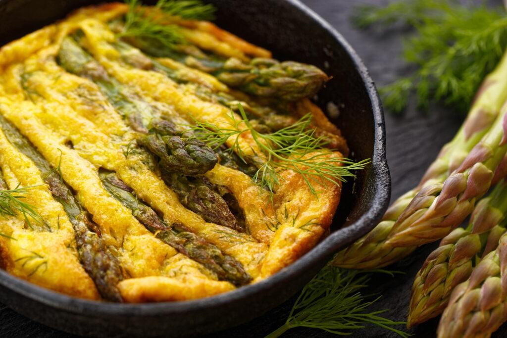 Zwiliwa zwa pfhushi Asparagus na frittata